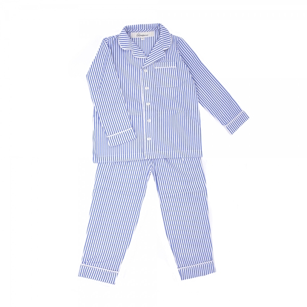 Pyjama chemise classique et intemporel à rayures pour enfant. Maison Dormans
