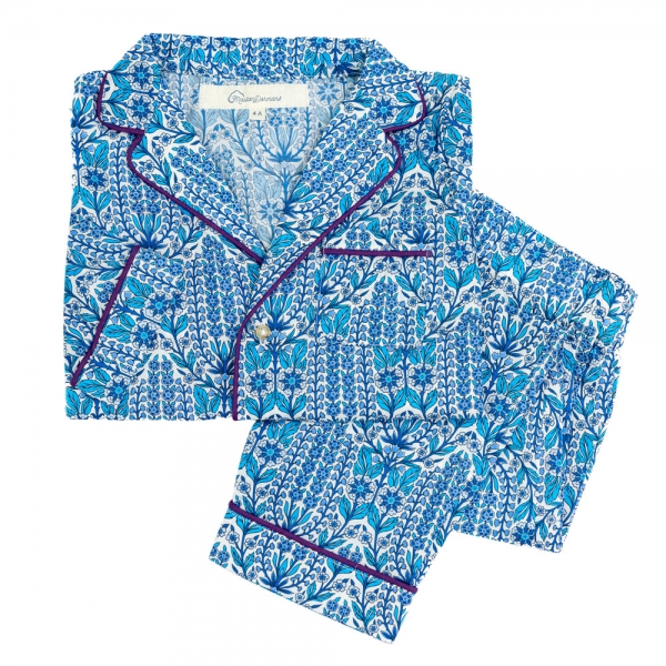 pyjama liberty enfant. pyjama enfant bleu. PYJAMA MAISON DORMANS