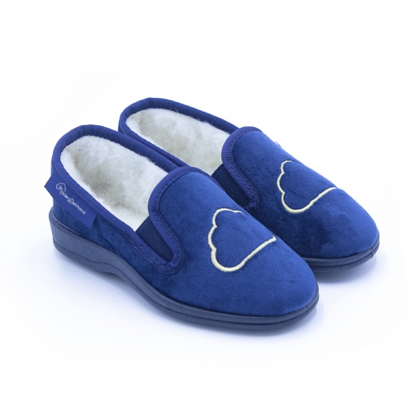 Chaussons bébé brodé - nuage